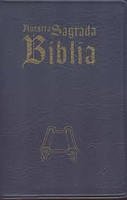 NUESTRA SAGRADA BIBLIA MINI VINILO AZUL