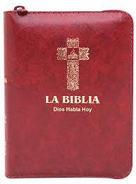 LA BIBLIA - DIOS HABLA HOY - ESTUCHE VINOTINTO CIERRE