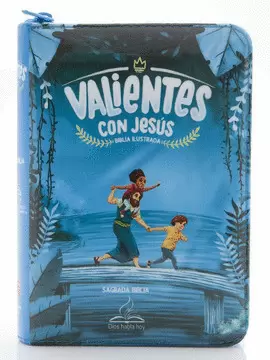 SAGRADA BIBLIA VALIENTES CON JESUS - AZUL