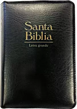 SANTA BIBLIA LETRA GRANDE CANTO DORADO COLOR NEGRO
