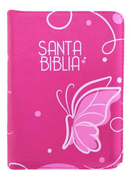 SANTA BIBLIA REINA VALERA 1960 ROSADA MARIPOSA CIERRE