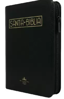 SANTA BIBLIA REINA VALERA 1960 CHICA LETRA MEDIANA IMITACIÓN PIEL NEGRO