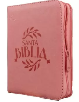 BIBLIA REINA VALERA 1960 CHICA LETRA CHICA IMITACIÓN PIEL ROSA