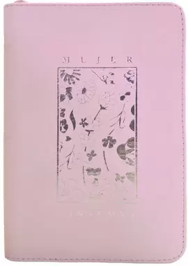 BIBLIA MUJER VIRTUOSA COLOR ROSA CANTO PLATEADO