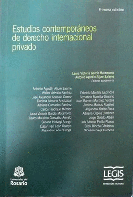 ESTUDIOS CONTEMPORANEOS DE DERECHO INTERNACIONAL PRIVADO 1A EDICIÓN
