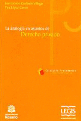 LA ANALOGÍA EN ASUNTOS DE DERECHO PRIVADO