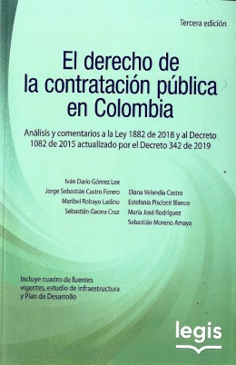 DERECHO DE LA CONTRATACION PUBLICA EN COLOMBIA, EL