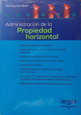ADMINISTRACIÓN DE LA PROPIEDAD HORIZONTAL 15ED