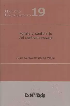 FORMA Y CONTENIDO DEL CONTRATO ESTATAL