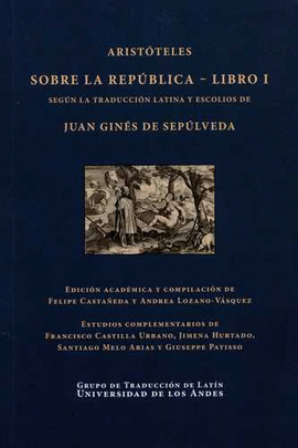 ARISTÓTELES - SOBRE LA REPÚBLICA - LIBRO I