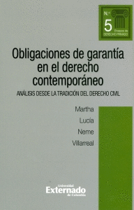 OBLIGACIONES DE GARANTÍA EN EL DERECHO CONTEMPORÁNEO