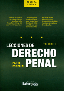 LECCIONES DE DERECHO PENAL: PARTE ESPECIAL. VOLUMEN I 3ED
