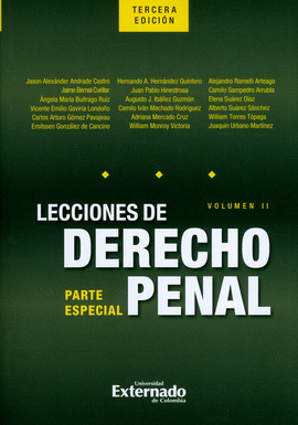LECCIONES DE DERECHO PENAL PARTE ESPECIAL VOL II 3ED