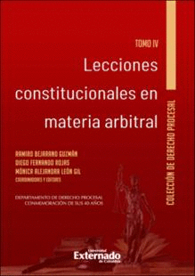 LECCIONES CONSTITUCIONALES (IV) EN MATERIA ARBITRAL