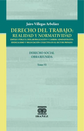 DERECHO DEL TRABAJO: REALIDAD Y NORMATIVIDAD TOMO VI