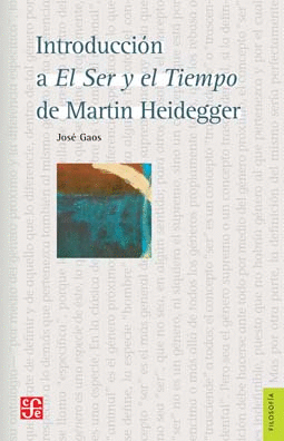 INTRODUCCION A EL SER Y EL TIEMPO DE MARTIN HEIDEGGER