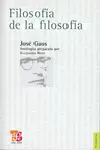 FILOSOFÍA DE LA FILOSOFÍA
