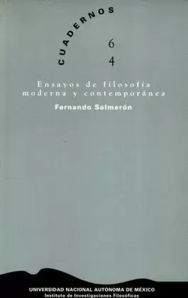 ENSAYOS DE FILOSOFÍA MODERNA Y CONTEMPORÁNEA
