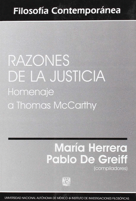 RAZONES DE LA JUSTICIA. HOMENAJE A THOMAS MCCARTHY.