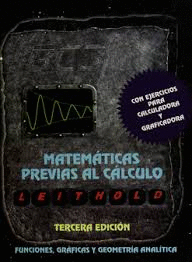 MATEMATICAS PREVIAS AL CALCULO (LEITHOLD)