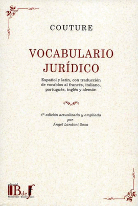 VOCABULARIO JURÍDICO