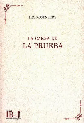 CARGA DE LA PRUEBA, LA