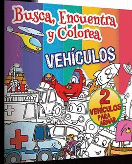 BUSCA ENCUENTRA Y COLOREA- VEHICULOS