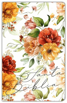 SANTA BIBLIA BLANCA FLORES PINK